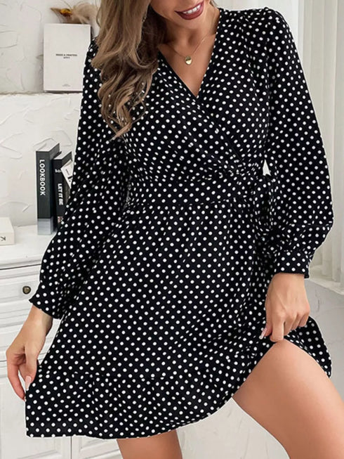 polka-dot-wrap-mini-dress-OhSoStyled-Sophia's-Style-2