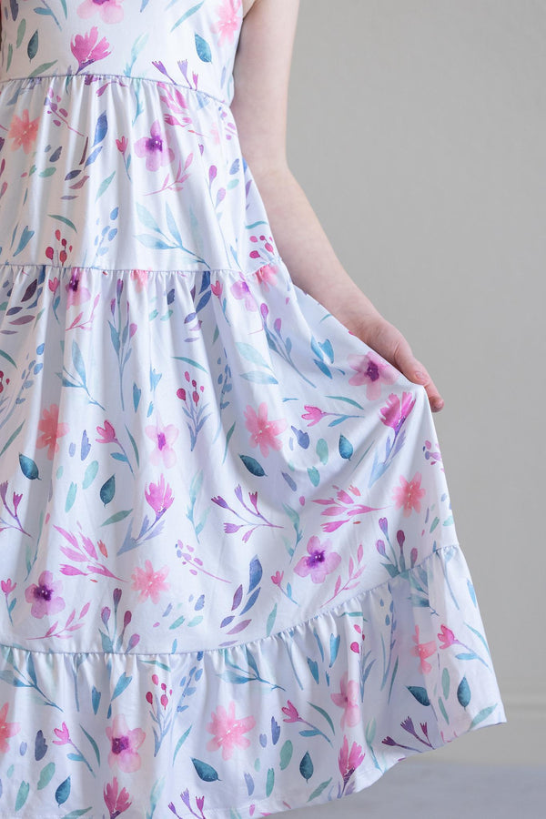 pastel-wildflowers-ruffle-maxi-dress Mila &  Rose - Sophia's Style-Pastel Wildflowers Ruffle Maxi Dress-2T--1