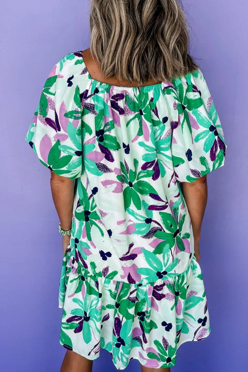 floral-print-shirred-square-neck-loose-fit-mini-dress OhSoStyled at Sophia's Style-2