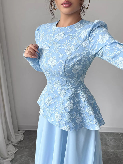 floral-long-sleeve-tulle-dress-OhSoStyled-Sophia's-Style-6