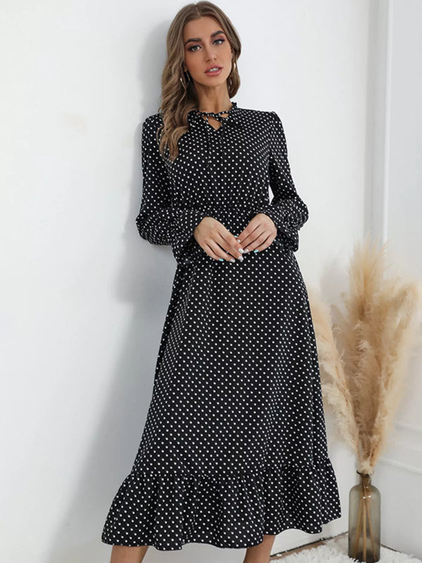polka-dot-ruffle-hem-midi-dress-OhSoStyled-Sophia's-Style-1