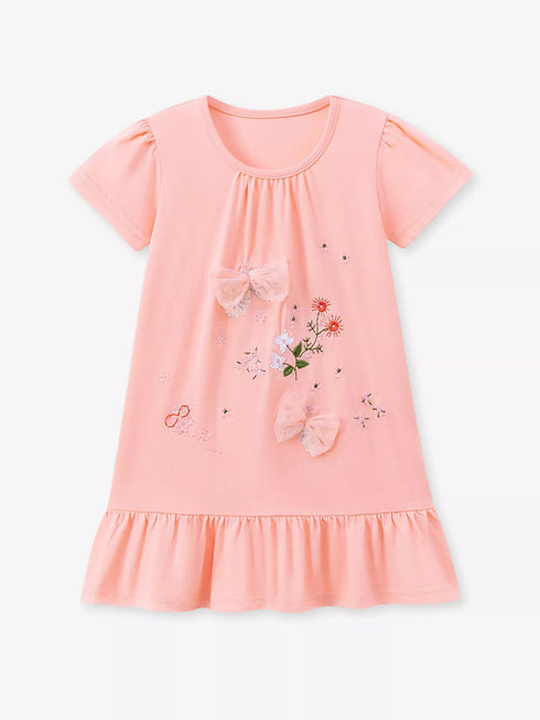 childrens-ruffled-hem-short-sleeve-dress-1-ohso-kids-sophias-styleDresses-1