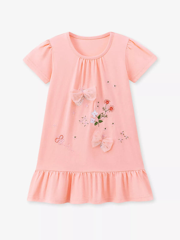 childrens-ruffled-hem-short-sleeve-dress-1-ohso-kids-sophias-styleDresses-1