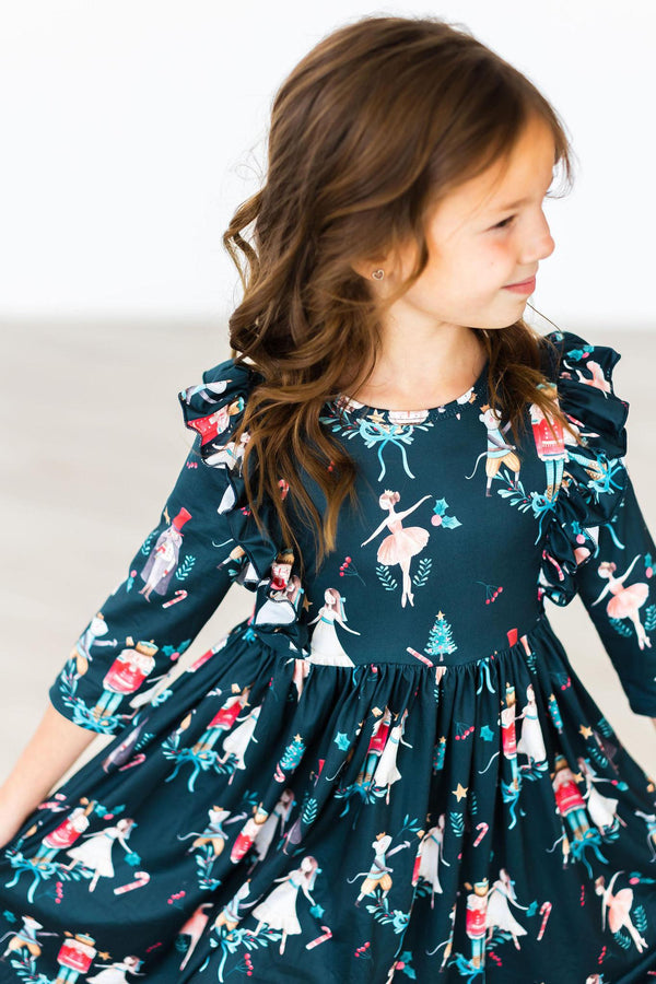 christmas-ballet-ruffle-twirl-dress Mila & Rose - Sophia's StyleTwirl Ruffle Dress 3/4-1