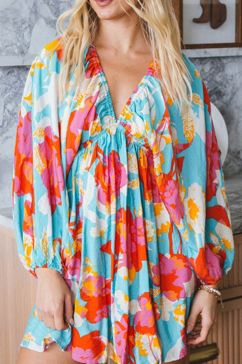 floral-bracelet-sleeve-empire-waist-mini-dress OhSoStyled - Sophia's Style-3