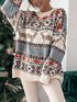 geometric-round-neck-dropped-shoulder-sweater-Sophia's Style-1