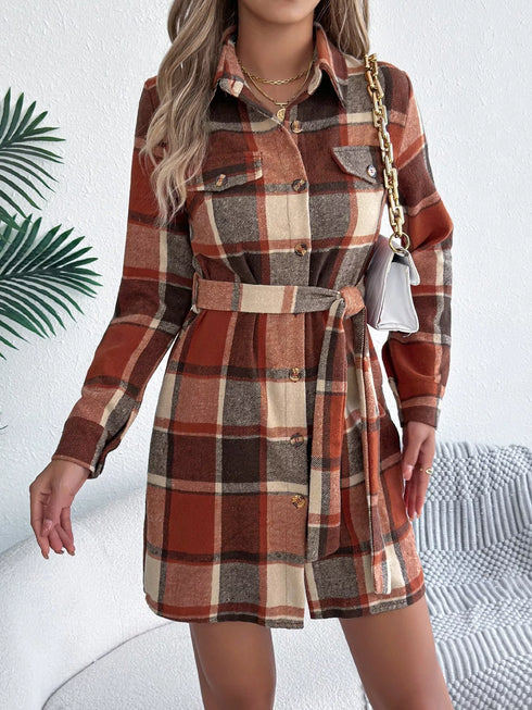 plaid-button-front-tie-waist-shirt-dress-OhSoStyled-Sophia's-Style-13