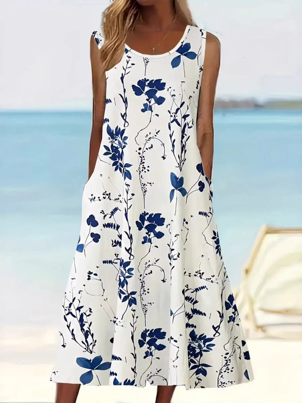 printed-sleeveless-summer-midi-dress-OhSoStyled-Sophia's-Style-1
