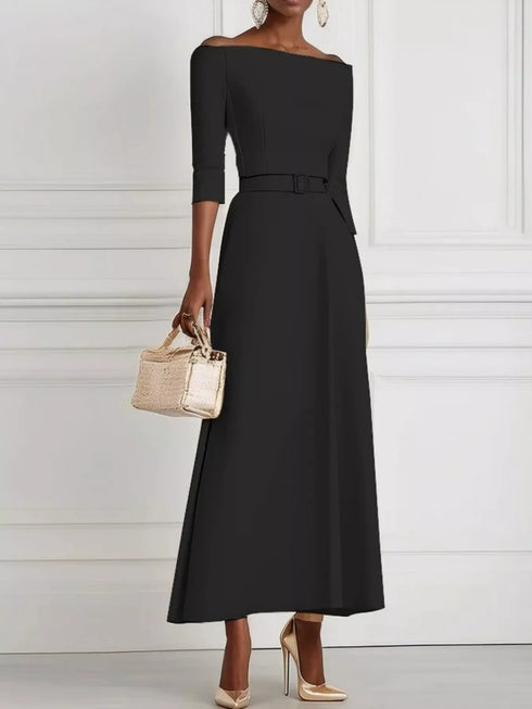 elegant-off-shoulder-belted-maxi-dress-OhSoStyled-Sophia's-Style-7