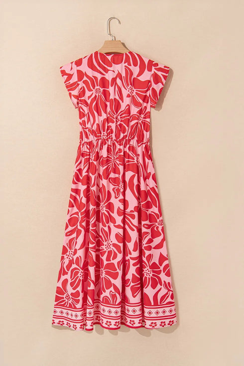 floral-ruffled-v-neck-midi-dress-with-button-front-OhSoStyled-Sophia's-Style-4