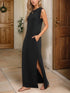 full-size-slit-round-neck-sleeveless-maxi-tank-dress-plus-size OhSoStyled - Sophia's Style in Black-1