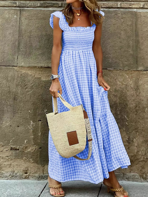 full-size-gingham-smocked-ruffle-maxi-dress-plus-size-OhSoStyled-Sophia's-Style-4