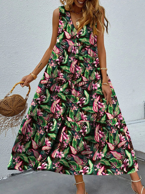 floral-tiered-maxi-tank-dress OhSoStyled at Sophia's Style-13