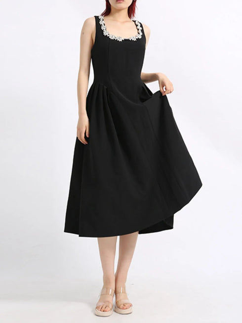 flower-scoop-neck-sleeveless-dress-Sophia's Style-1