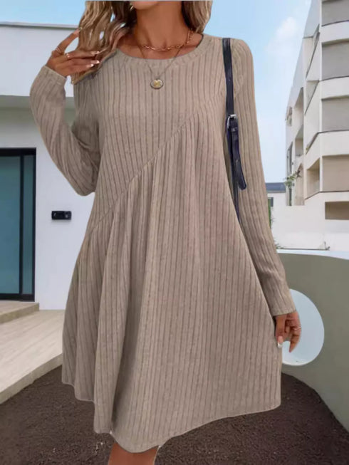 casual-ribbed-knit-long-sleeve-swing-dress-OhSoStyled-Sophia's-Style-10