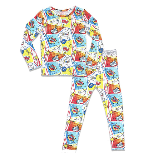 comic-hero-bamboo-kids-pajamas- - Sophia's Style -10