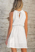lace-sleeveless-tied-waist-mini-dress OhSoStyled - Sophia's Style in White-3