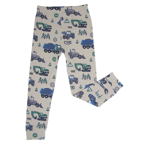 trucks-diggers-construction-big-kid-pajama Sweet Bamboo - Sophia's Style-3