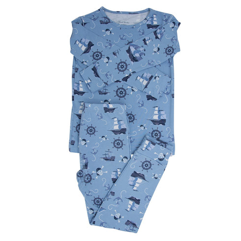 pirate-ships-big-kid-pajama Sweet Bamboo - Sophia's StyleBig Kid PJ-1