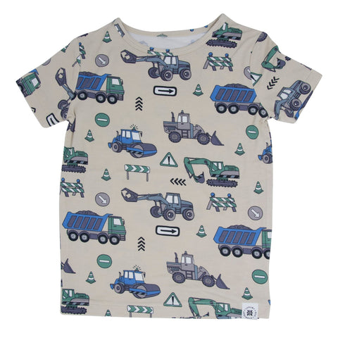 trucks-diggers-construction-big-kid-pajama-s-s Sweet Bamboo - Sophia's Style-2