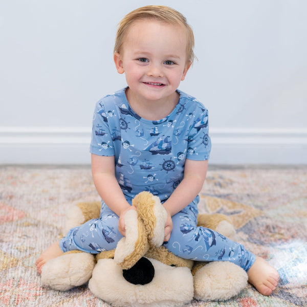 pirate-ships-big-kid-pajama-s-s Sweet Bamboo - Sophia's StyleBig Kid PJ S/S-1