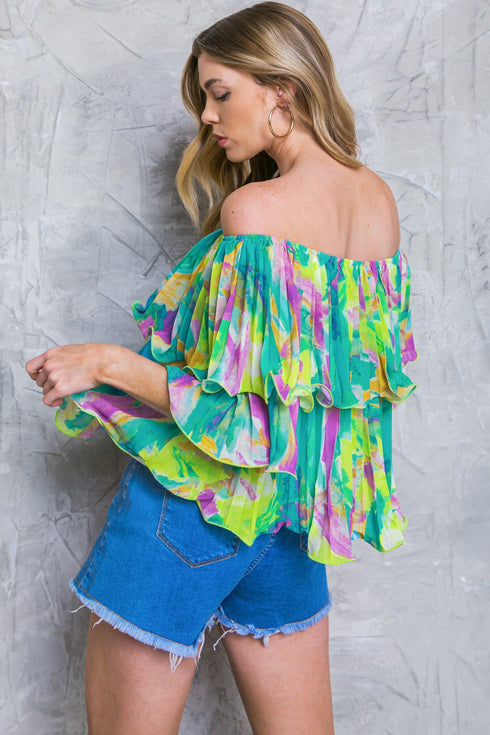 magnolia-santa-caterina-woven-top Flying Tomato-Sophia's Style-2