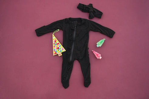 ruffle-2-way-zip-romper-black Presley Couture at Sophia's Style--6