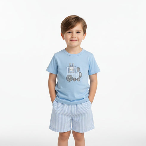 blue-train-t-shirt-and-seersucker-shorts-set-lil-cactus-sophias-style-2