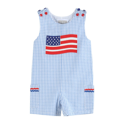 blue-gingham-american-flag-pocket-shortalls-lil-cactus-sophias-styleApparel-1