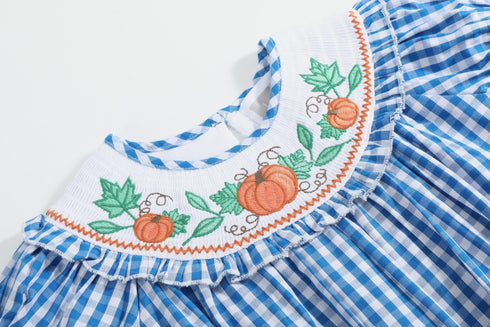 blue-gingham-pumpkin-smocked-ruffle-bubble-romper-lil-cactus-sophias-style-2