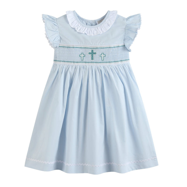 blue-ruffled-crosses-smocked-dress-lil-cactus-sophias-styleDress-1