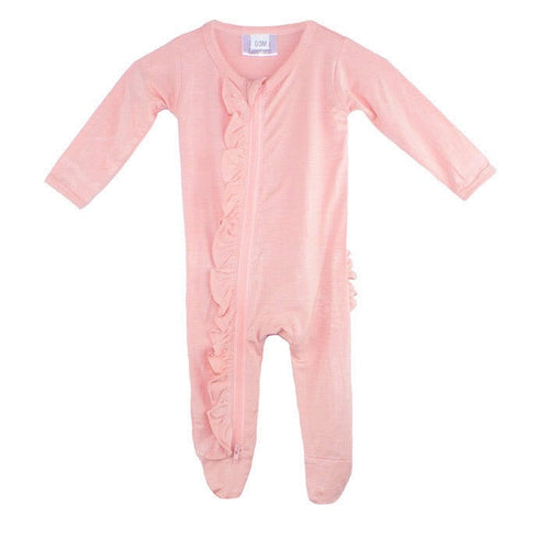 ruffle-2-way-zip-romper-blush Presley Couture at Sophia's Style-Baby Zip Romper-1