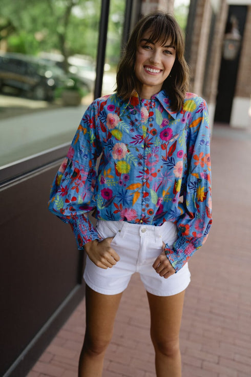 samantha-top-blue-botanical Briton Court - Sophia's Style-2