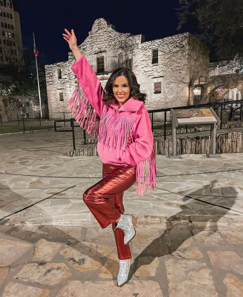 skylar-fringe-faux-fur-jacket-hot-pink Buddy Love - Sophia's Style----7