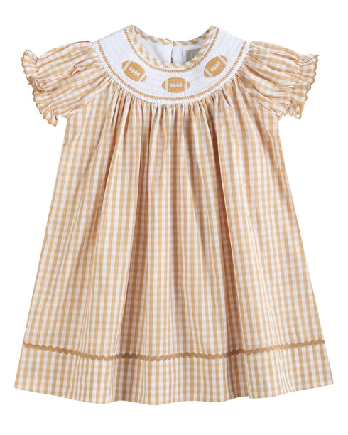 brown-gingham-football-smocked-bishop-dress-lil-cactus-sophias-styleDress-1