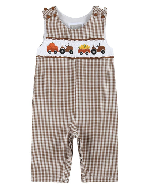 brown-gingham-pumpkin-and-corn-tractor-smocked-longall-lil-cactus-sophias-style-1