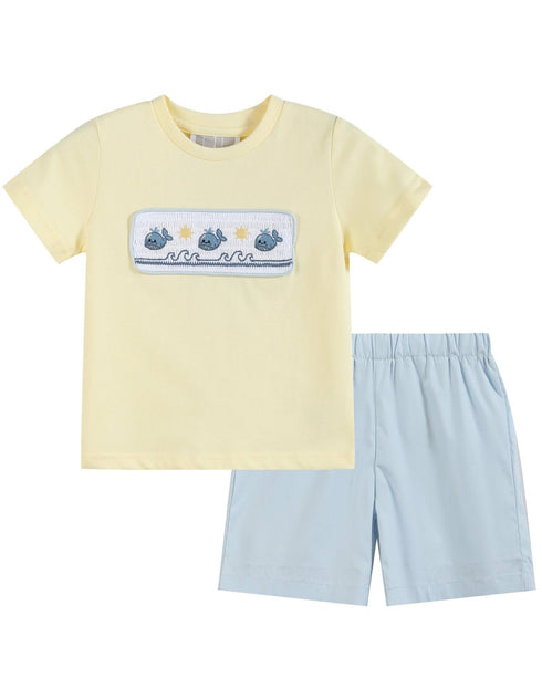 buttercream-yellow-whale-smocked-shirt-and-shorts-set-lil-cactus-sophias-styleTop and Short Set-1