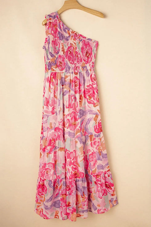 floral-print-shirred-one-shoulder-maxi-dress OhSoStyled at Sophia's Style-5