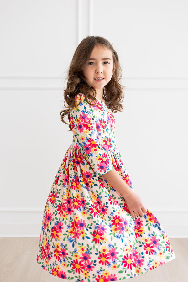 last-bud-not-least-3-4-sleeve-pocket-twirl-dress Mila & Rose - Sophia's StyleTwirl Pocket Dress 3/4-1