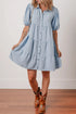 button-up-puff-sleeve-tiered-shirt-dress OhSoStyled at Sophia's Style-8