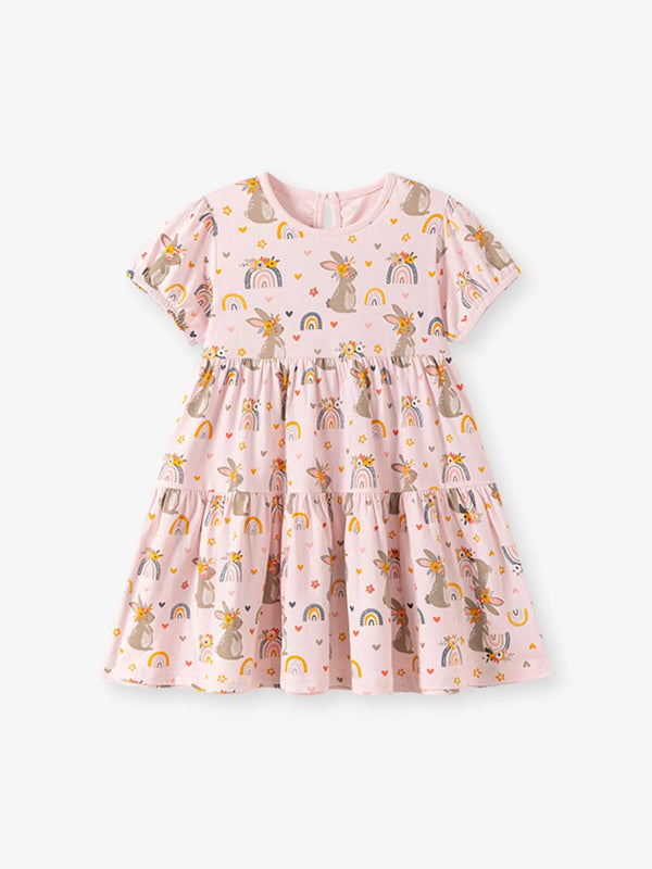 childrens-tiered-bunny-rainbow-print-casual-dress-ohso-kids-sophias-styleDresses-1