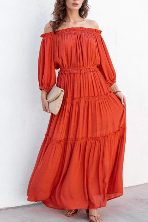 cutout-frill-off-shoulder-maxi-dress OhSoStyled - Sophia's Style-1
