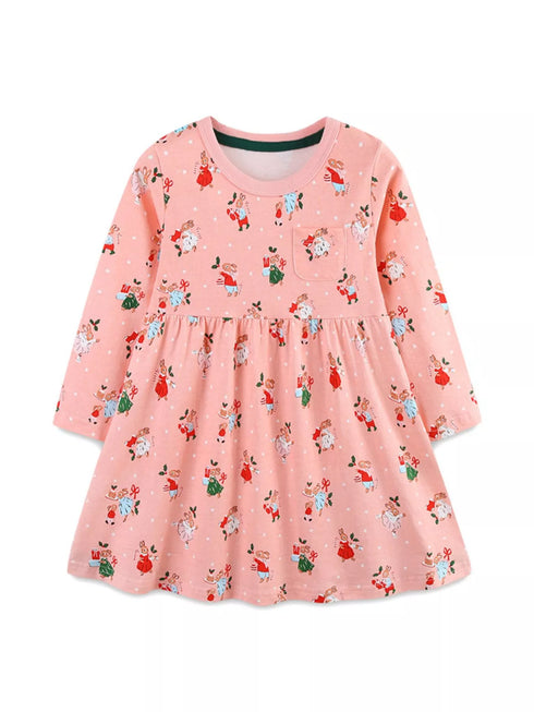 childrens-christmas-print-long-sleeve-dress-3-ohso-kids-sophias-style-1