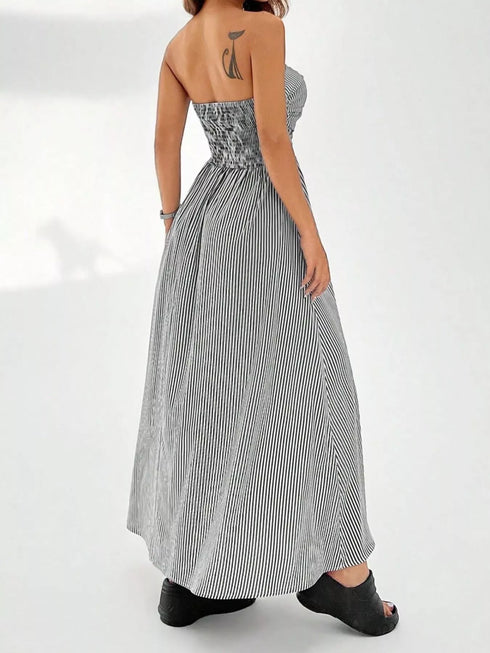 striped-strapless-casual-maxi-dress-OhSoStyled-Sophia's-Style-10