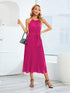 pleated-spaghetti-strap-tie-waist-midi-dress Sophia's Trends - Sophia's Style--