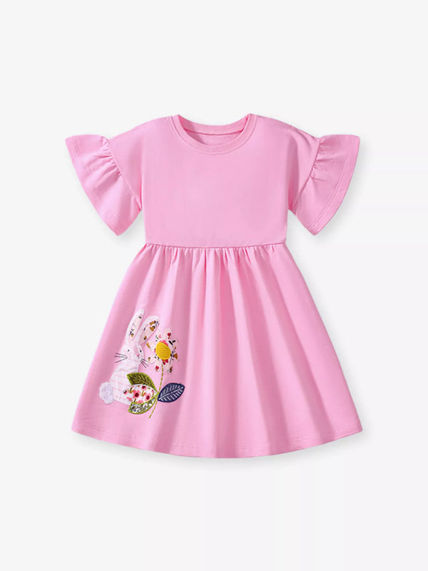 childrens-bunny-embroidered-round-neck-dress-ohso-kids-sophias-style-1