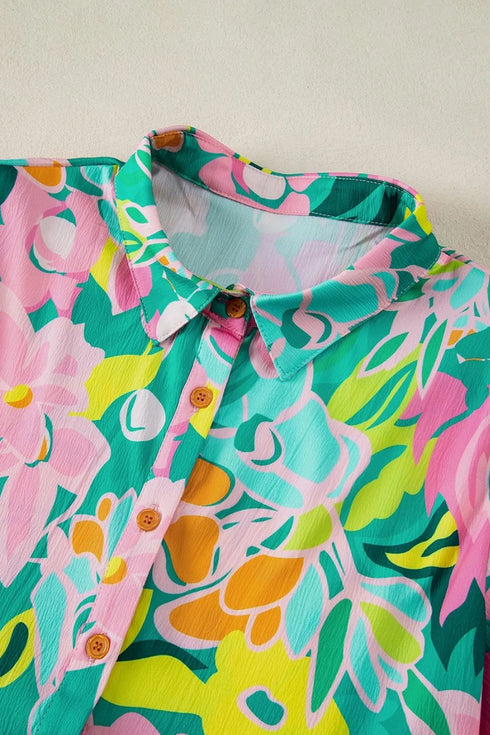 button-down-floral-puff-sleeve-babydoll-dress OhSoStyled at Sophia's Style-17