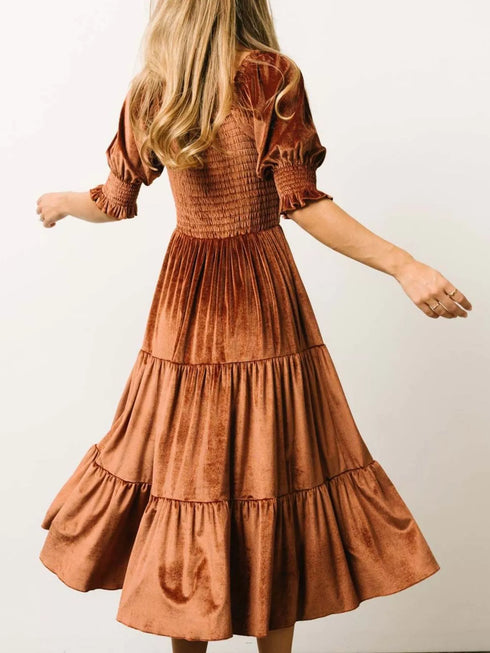 velvet-smocked-tiered-midi-dress-OhSoStyled-Sophia's-Style-6