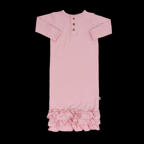 Candy Pink Ruffle Gown