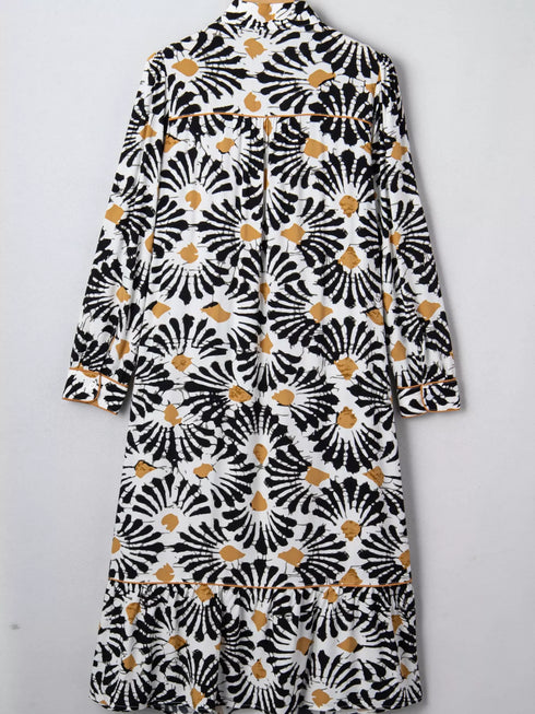 abstract-floral-print-split-notched-dress-OhSoStyled-Sophia's-Style-4